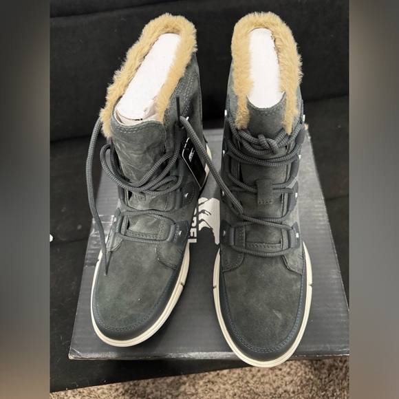 SOREL Women's Explorer II Joan Faux Fur Boot — Waterproof Suede - Size 8.5 - Picture 8 of 10